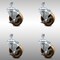 Service Caster 4 Inch SS High Temp Phenolic Swivel 12mm Threaded Stem Caster Set Brake SCC SCC-SSTS20S414-PHSHT-TLB-M1215-4 - alternate 4